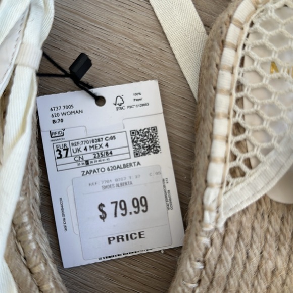 MANGO Espadrille Flats NWT. - Picture 6 of 9